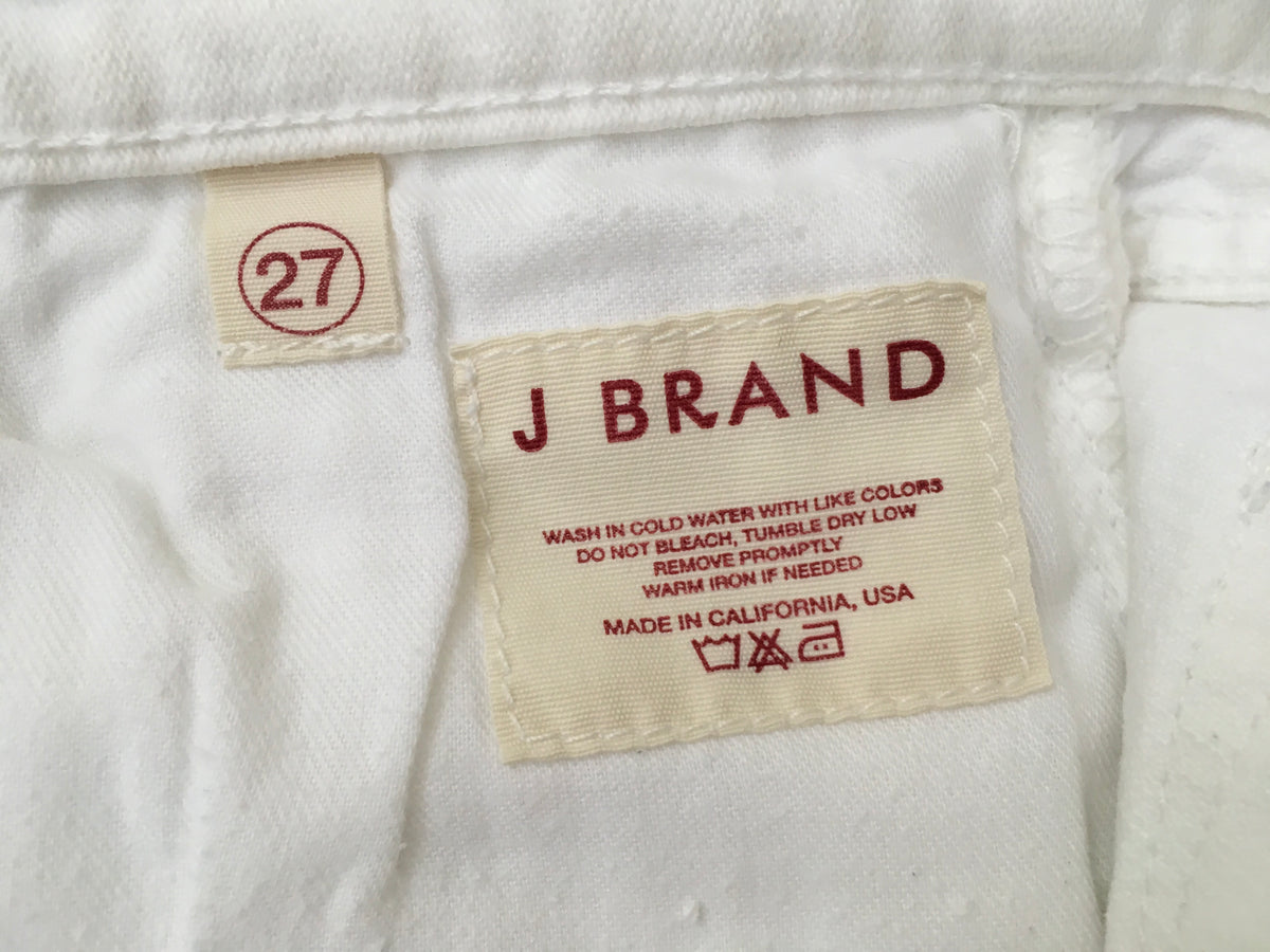 J BRAND White Bermuda Shorts Denim Jeans Ladies