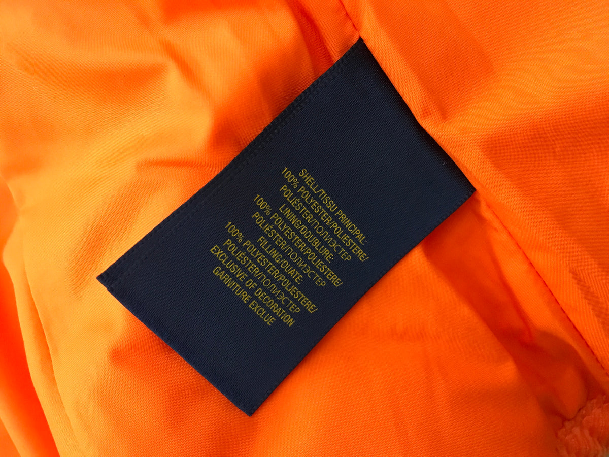 Ralph Lauren Polo Orange Quilted Jacket 4 years old Children