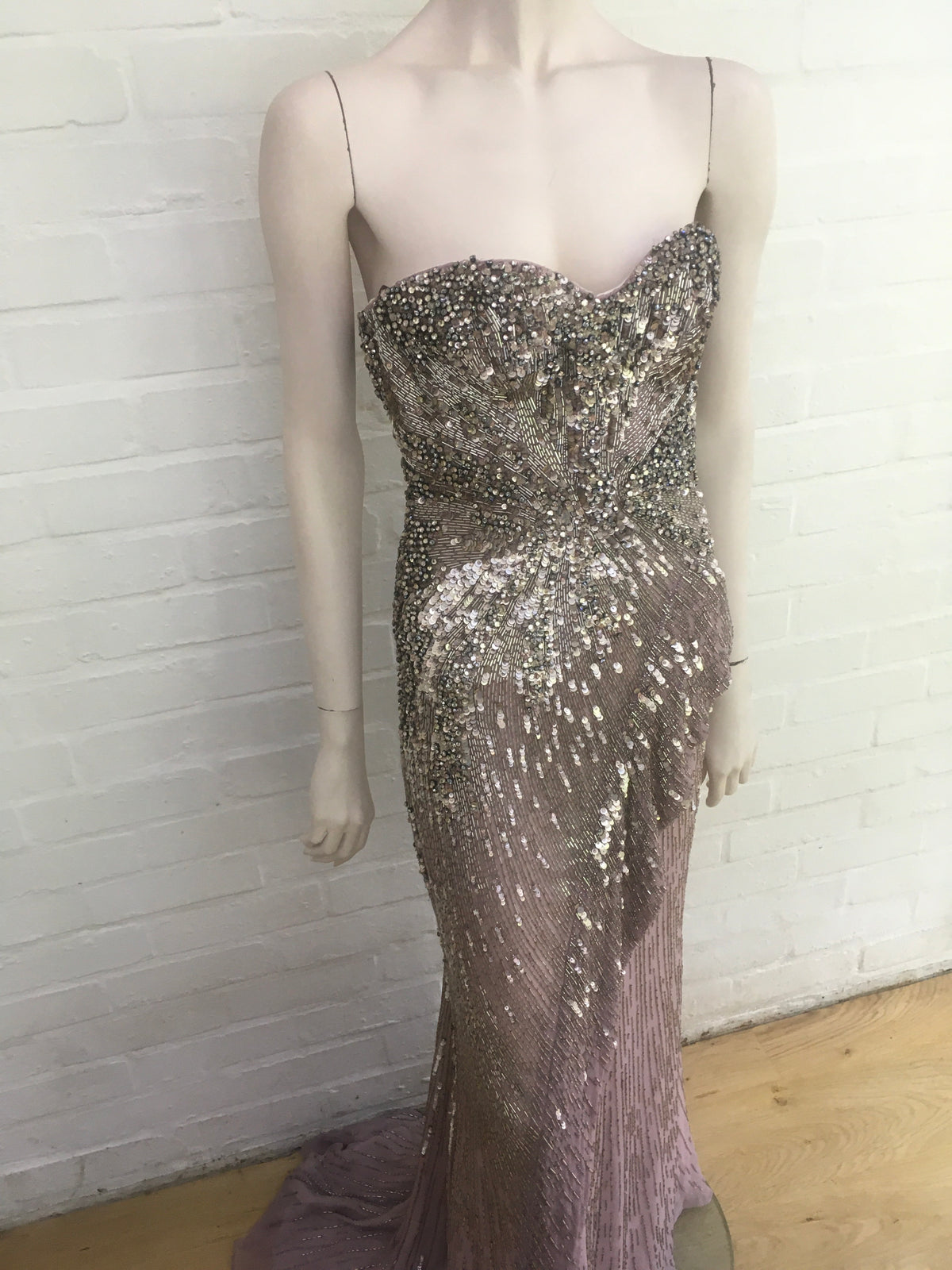 Roberto Cavalli Runaway Embellished Corset Dress Gown RED CARPET I 40