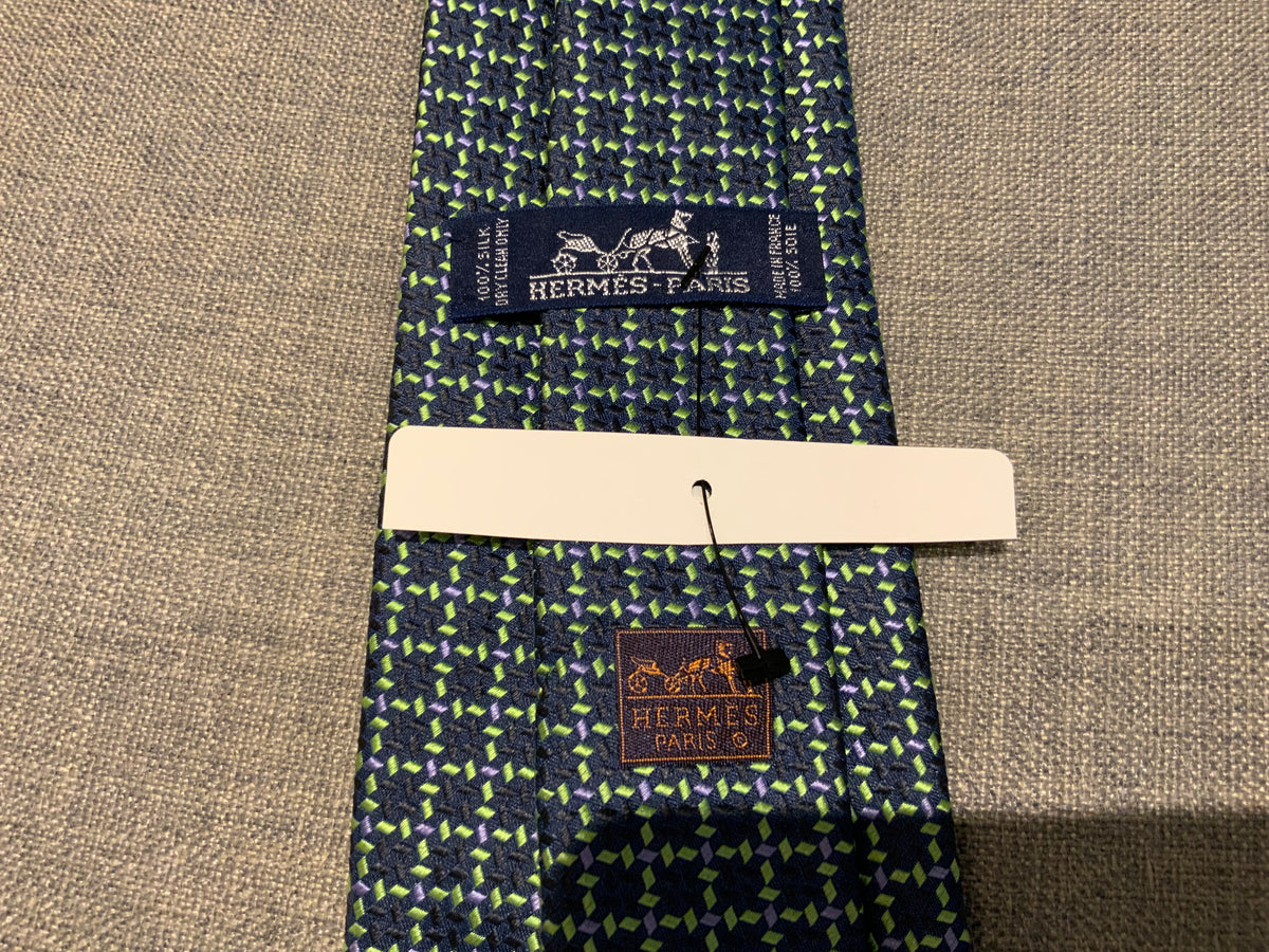 Hermès HERMES Paris Tie H 759024 T Jacquard Silk Mens Tie men