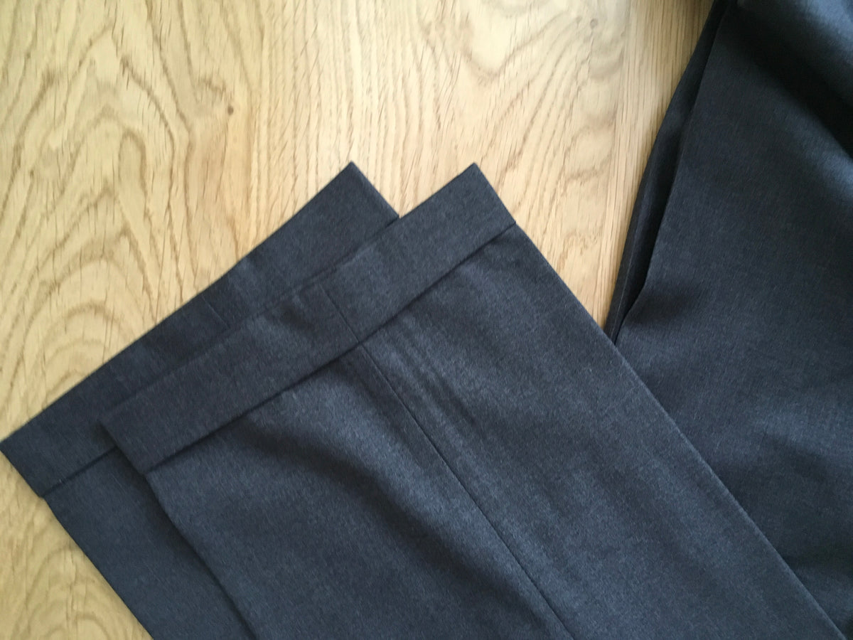 Ralph Lauren Polo Grey Virgin Wool Suit Trousers Pants Men
