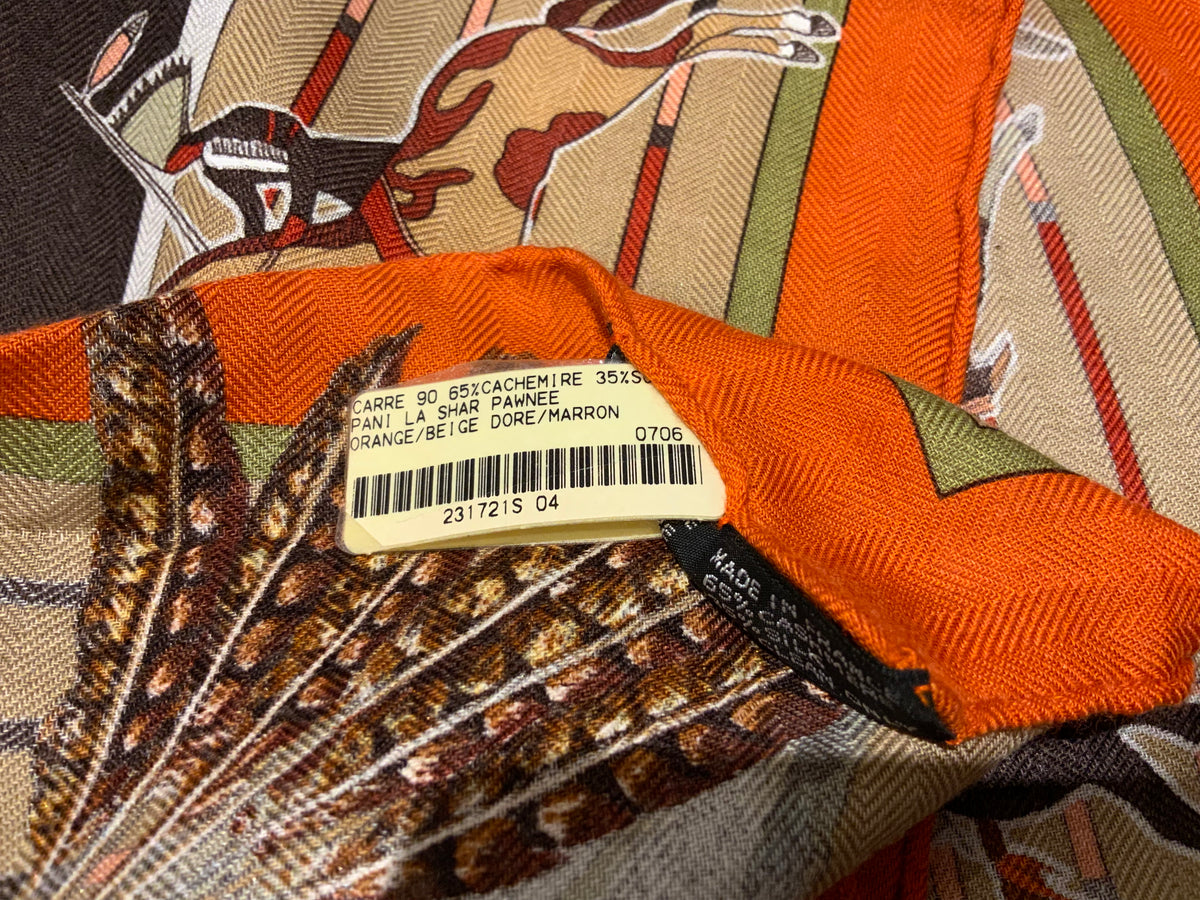 Hermès Hermes Paris Pani La Shar Pawnee 2022 Cashmere Silk Scarf ladies