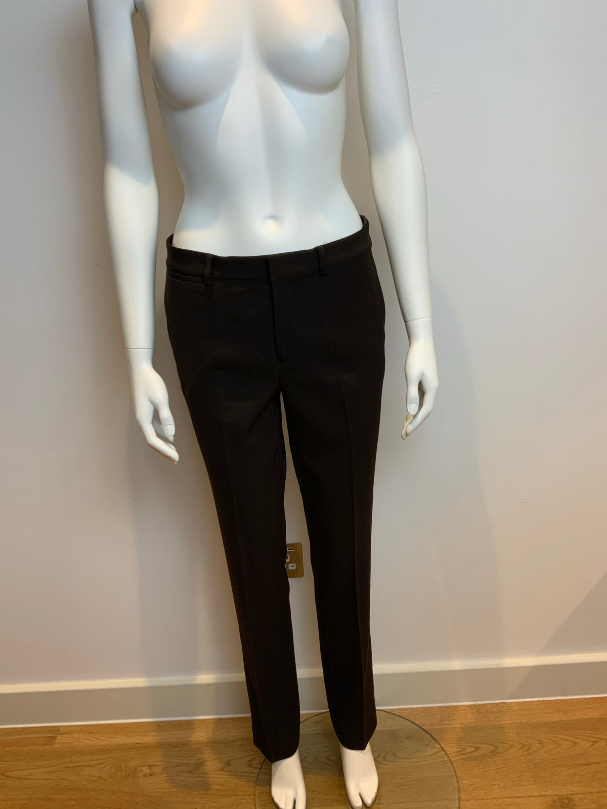 Ralph Lauren Lauren Brown Wool Pants Trousers Size US 8 UK 12 L LARGE ladies
