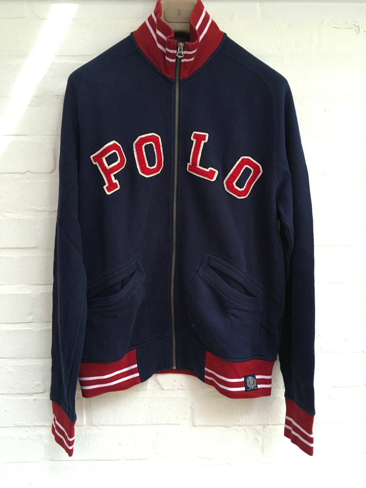 RALPH LAUREN POLO NAVY ZIP-UP SWEATSHIRT SIZE M MEDIUM MEN