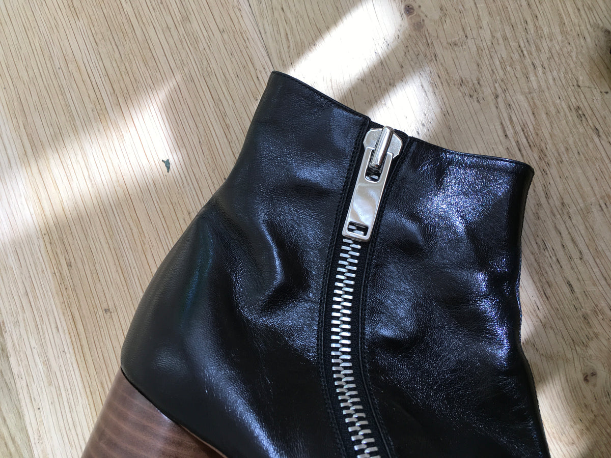 CÉLINE Celine Phoebe Philo Elliptic Heel Ankle Boots In Black Size 40 UK7 ladies