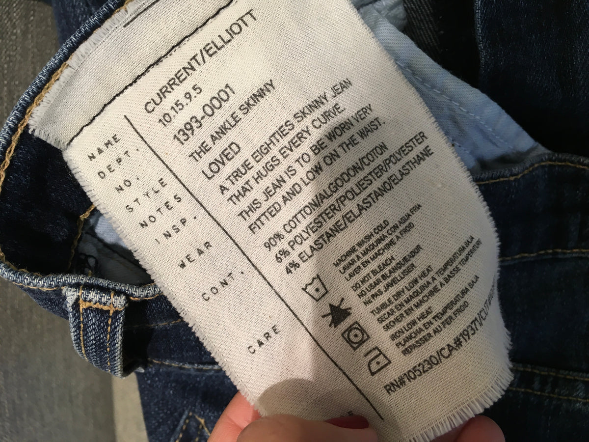 Current/Elliott Current Elliott The Ankle Skinny Jeans Denim Size 27 ladies