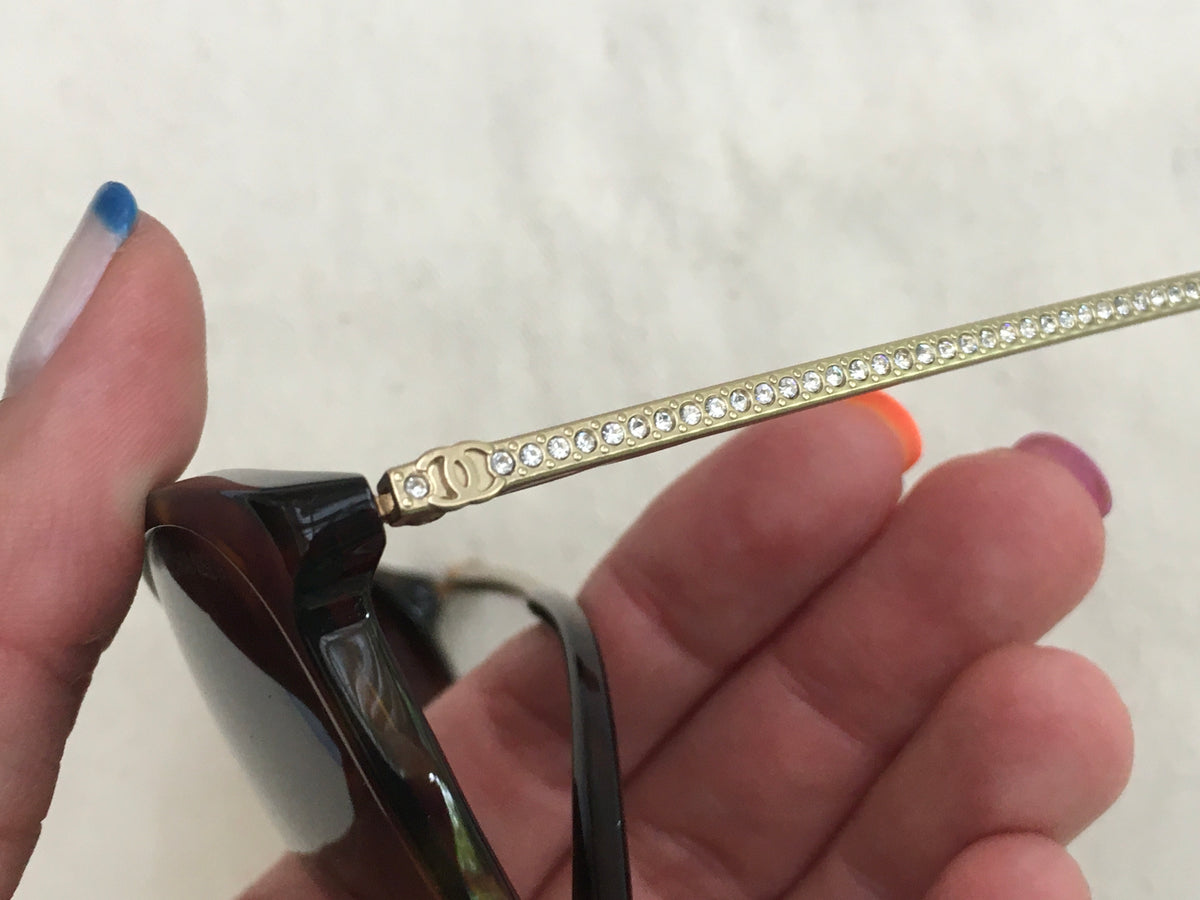 Chanel Tortoise 5291-b C.714/S5 Crystals Sunglasses ladies