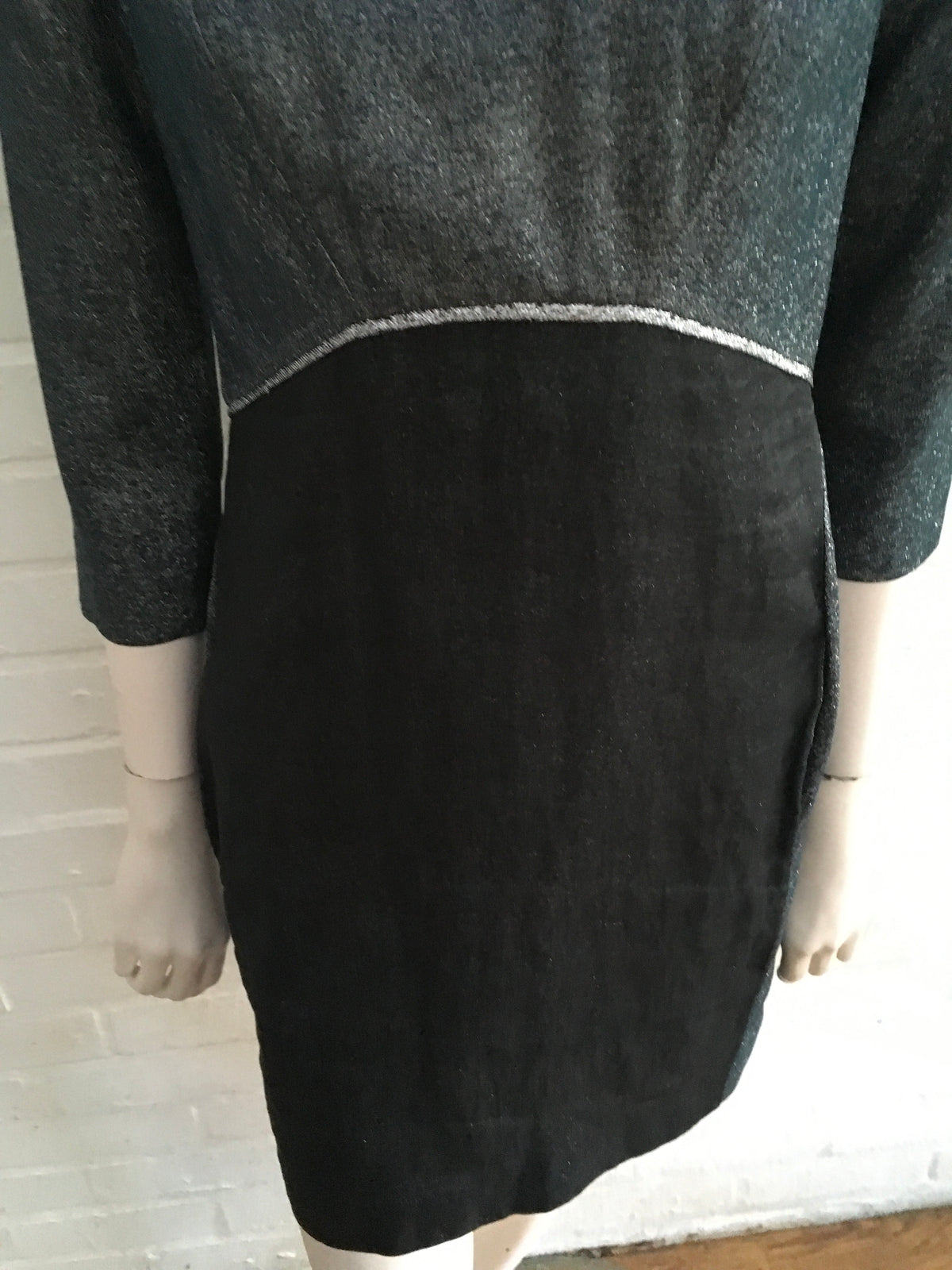 VICTORIA BECKHAM RUNAWAY COUTURE METALLIC SHIFT DRESS LADIES