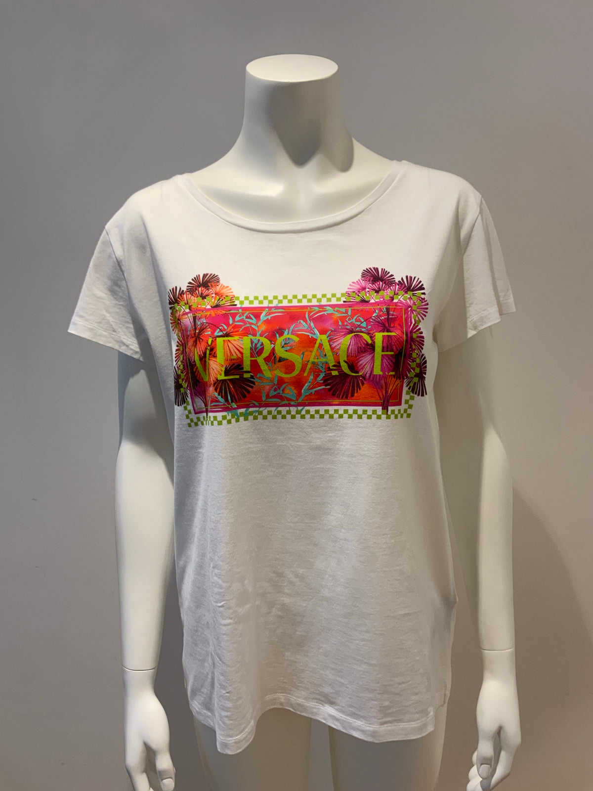 VERSACE Runaway Jungle T shirt SIZE I 42 UK 10 US 6 ladies