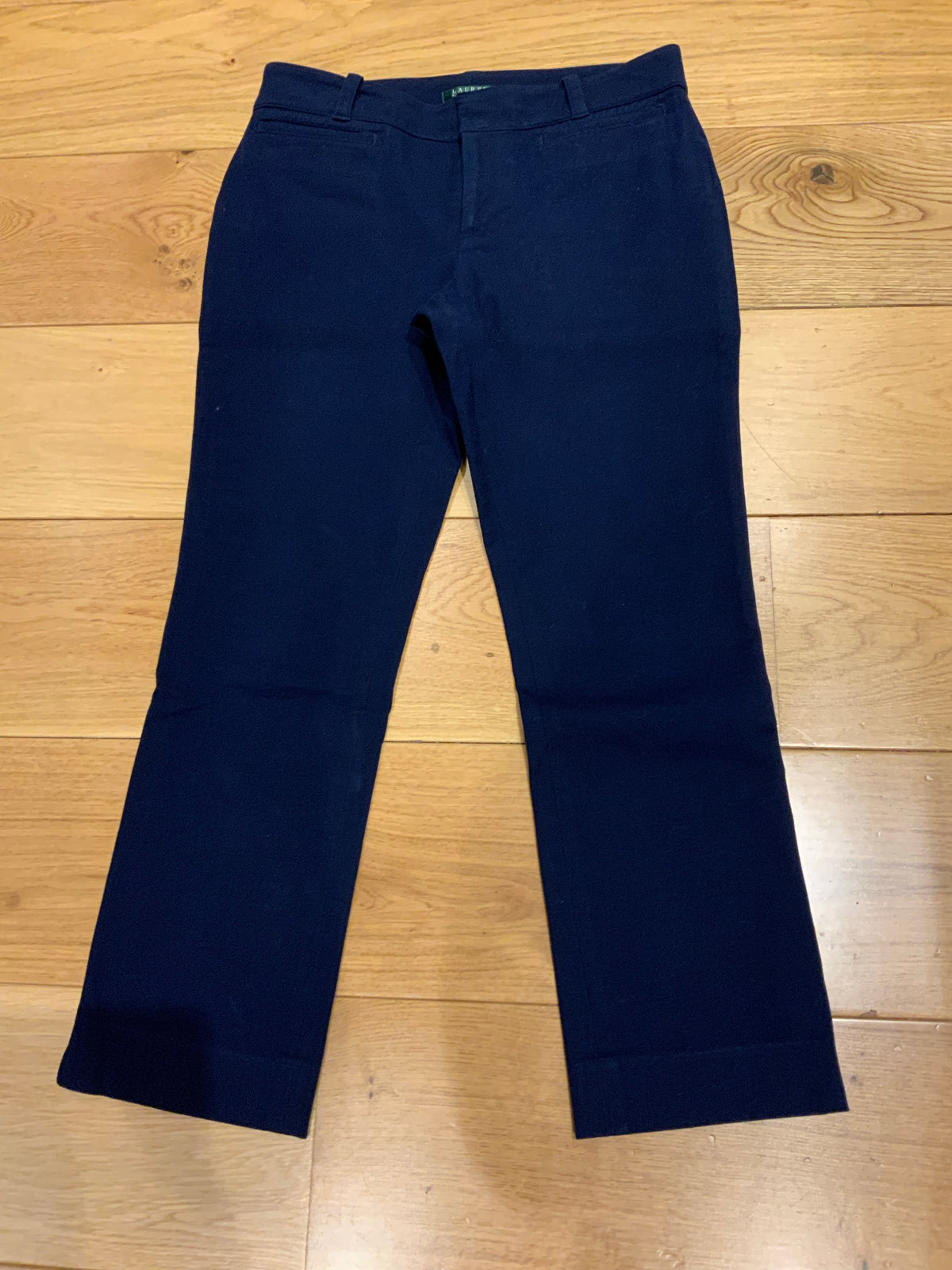Ralph Lauren Lauren Navy Cropped Pants Trousers Size US 8 UK 12 L large ladies