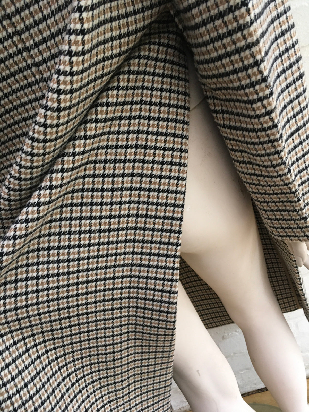 STELLA MCCARTNEY Oversized checked wool-blend coat Size 38 Ladies