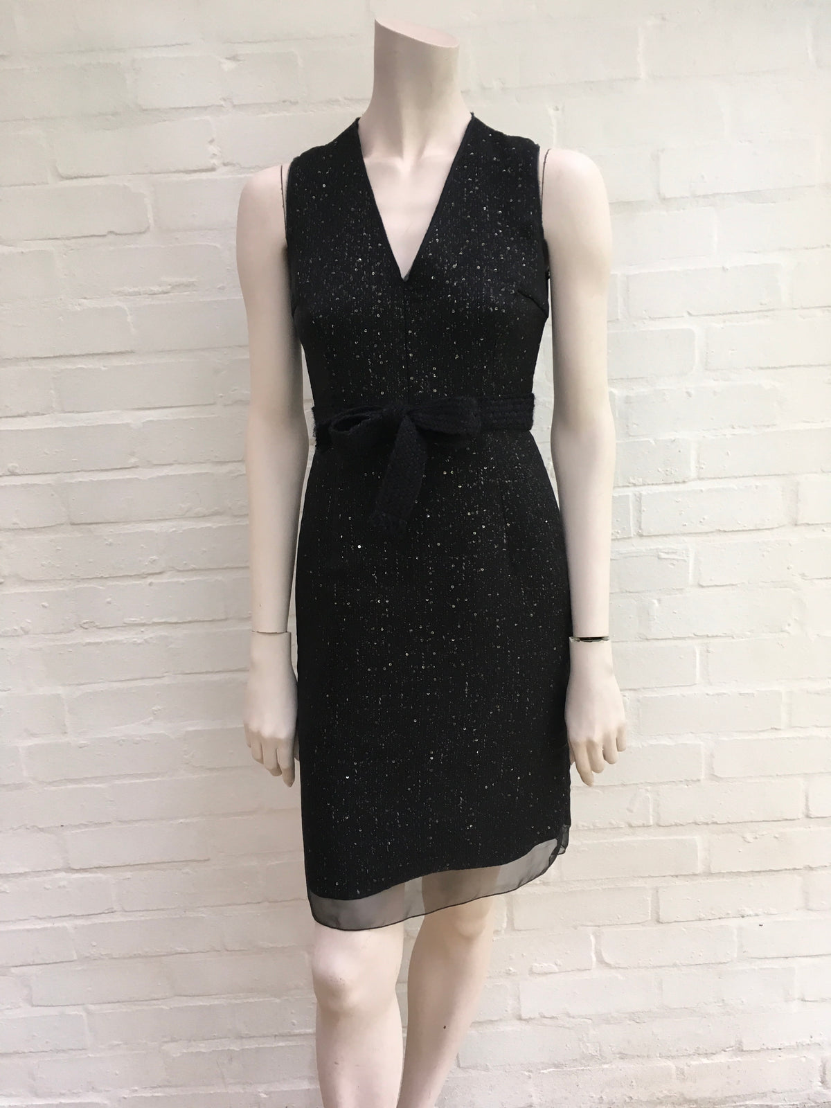 Giambattista Valli RUNAWAY Wool Sequins Shift Dress Size I 38 XXS Ladies