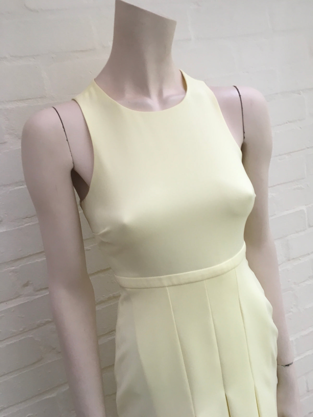 GUCCI Women's Pleated yellow cady dress Size I 36 UK 4 US 0 XXS Ladies