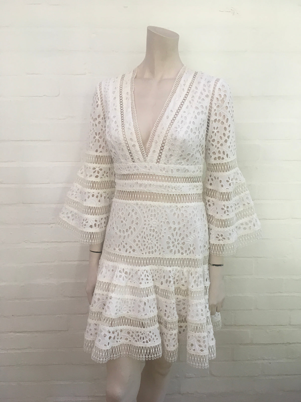 ZIMMERMANN Lovelorn broderie anglaise cotton mini dress Ladies