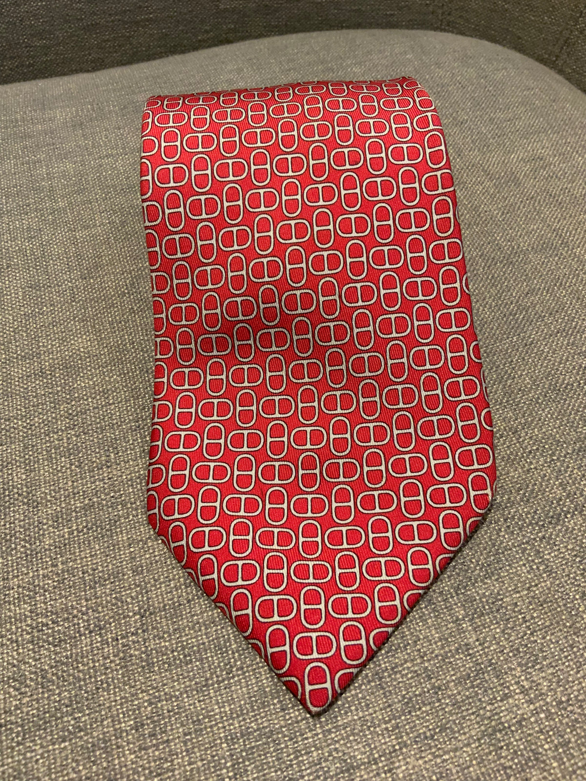 Hermès HERMES Paris Silk Pint Geometric Print Tie 5160 HA 100% AUTHENTIC Men