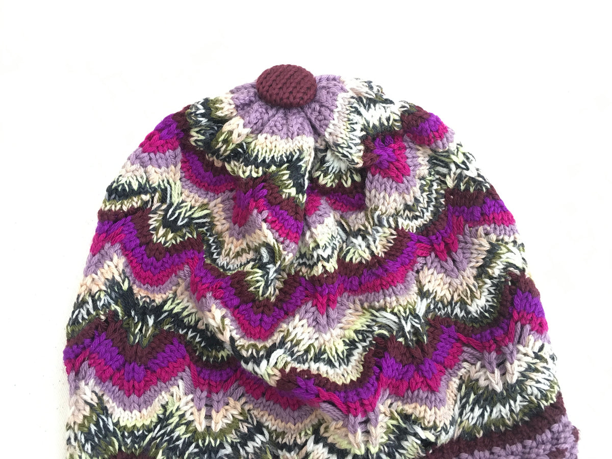 MISSONI Wool Beanie Knit Hat ladies