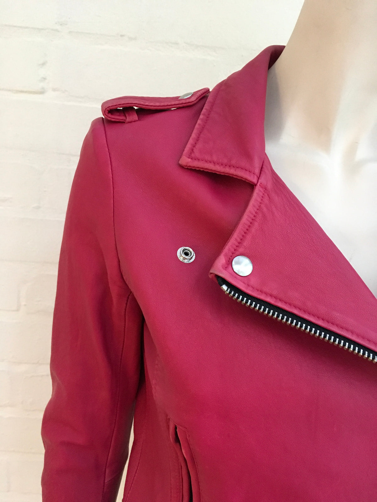 IRO Ashville Leather Biker Jacket Coat Ladies