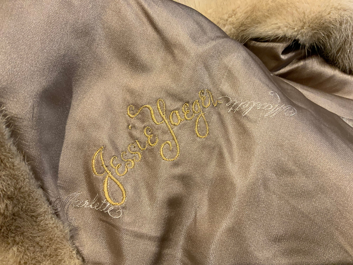 Gittelman's Sons Vintage Mink Fur Stole Cape Shawl Honey Blonde Fur Stole ladies