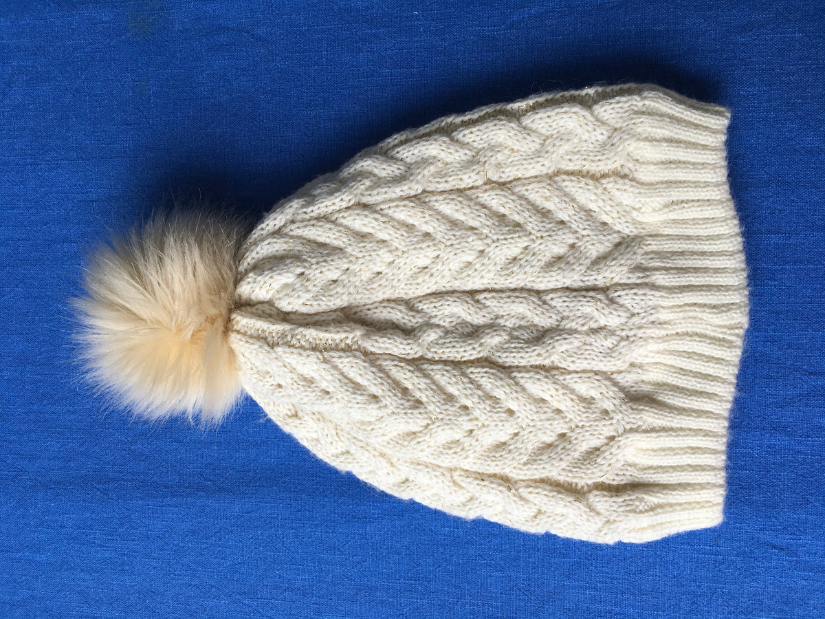 Petit Bateau Wool Blend Girl Cable Knit Pom-Pom Hat Amazing Quality 2019 Children
