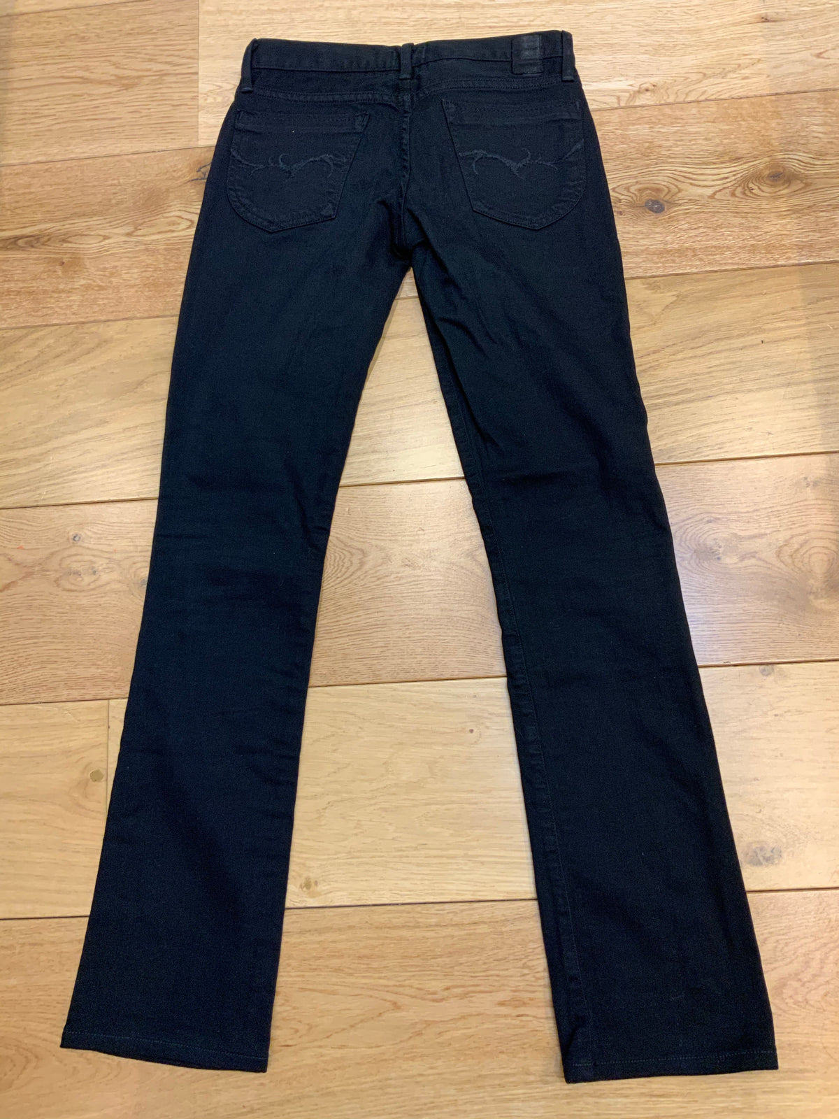 GOLDSIGN Black Slim Jean JEANS Pants Trousers 25 ladies