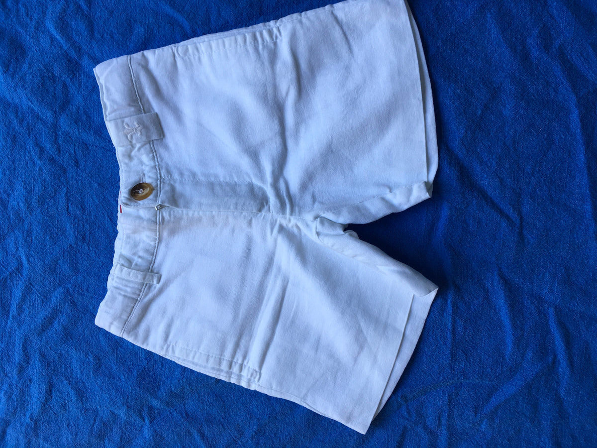 NECK & NECK KIDS Boys Children White Linen Bermuda Shorts 8-9 years 4 years Children