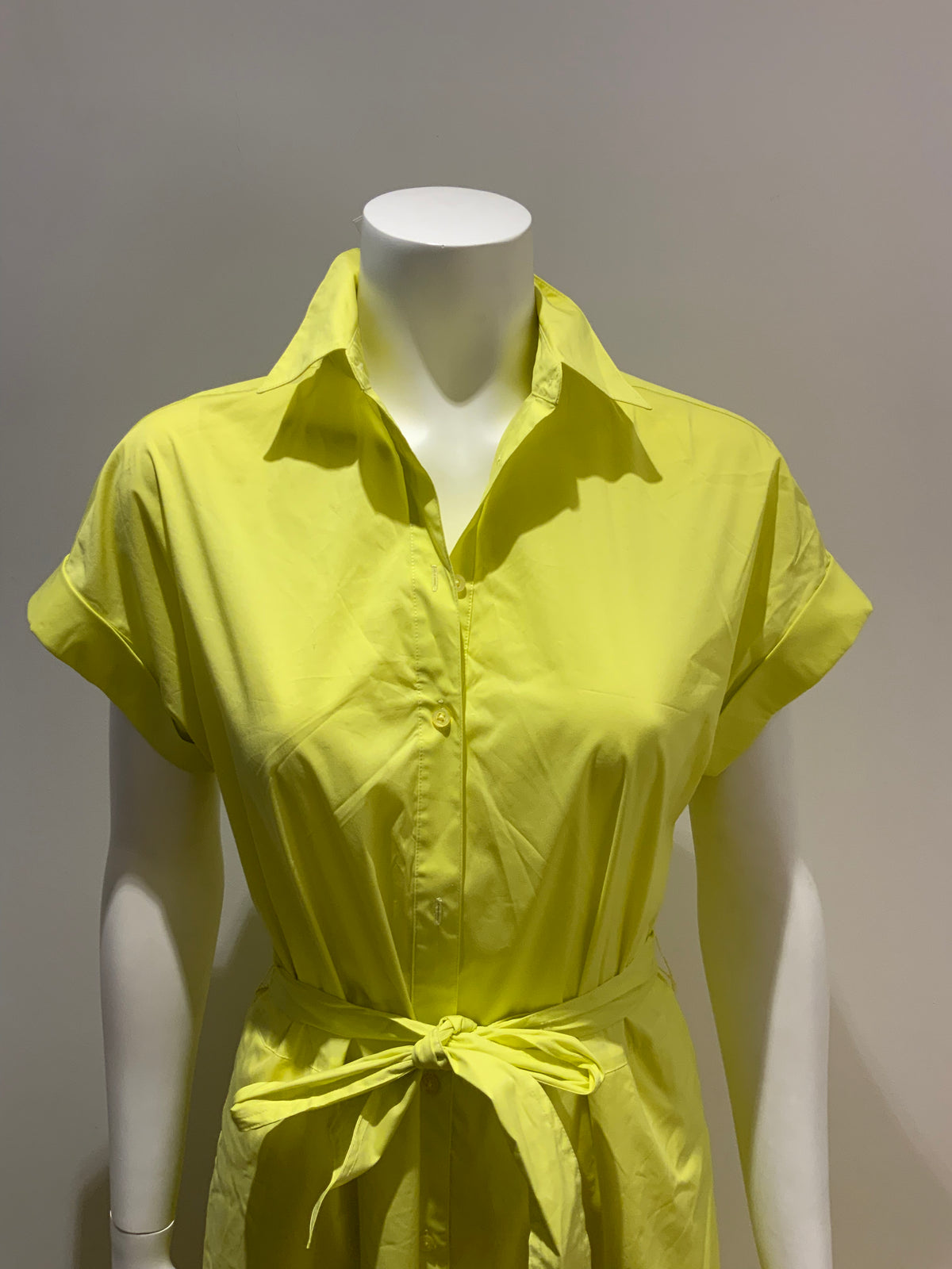 Lauren Ralph Lauren Vilma Sleeveless Tiered Shirt Yellow Dress US 2 UK 6 Xs ladies