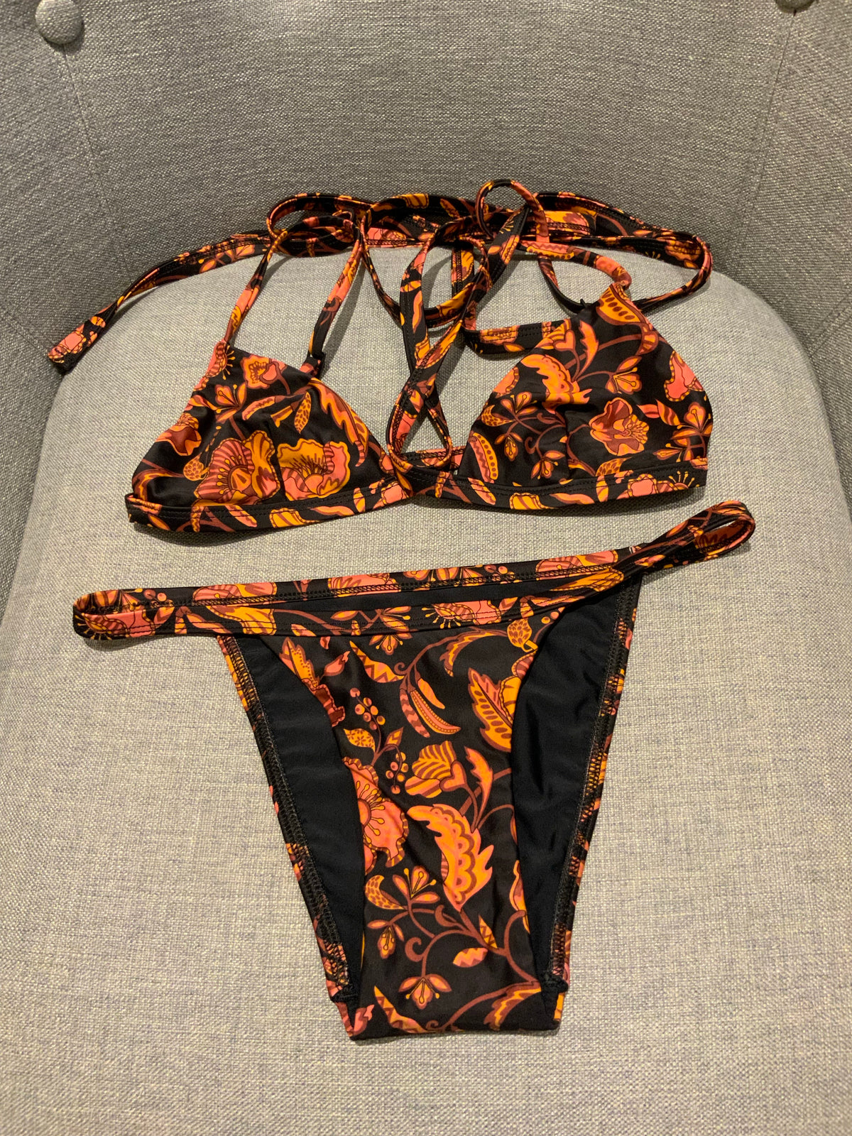 Matteau Hibiscus Matteau Floral bikini set size 1 US 2 EU 34 XS ladies