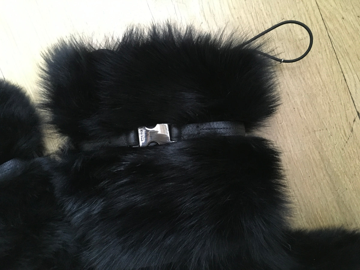 PRADA Faux Fur Tall Boot Size 36.5 UK 3.5 US 6.5 ladies