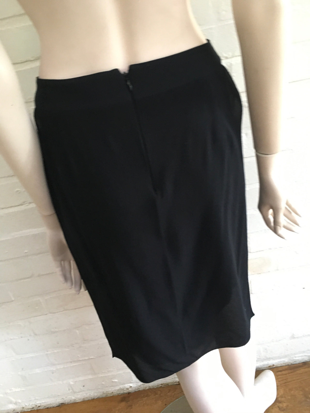 CHANEL Paris-Byzance Black Knee-Length Skirt Ladies