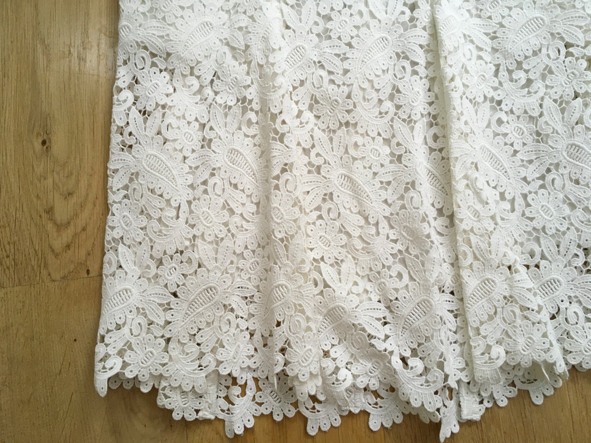 Maje Joelle Cotton-guipure Lace Skirt Size F 38 UK 10 US 6 ladies