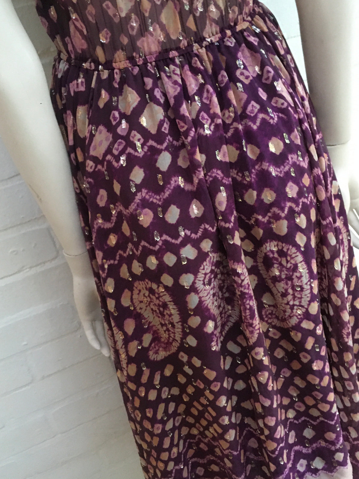 Ulla Johnson Aurelie Fil CoupÉ Midi Dress In Purple Size UK 8 US 4 ladies