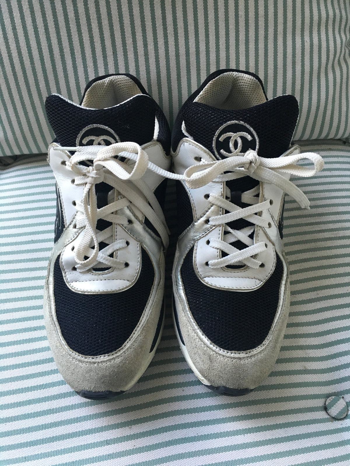 CHANEL CC Low-Top Sneakers Trainers Shoes Ladies