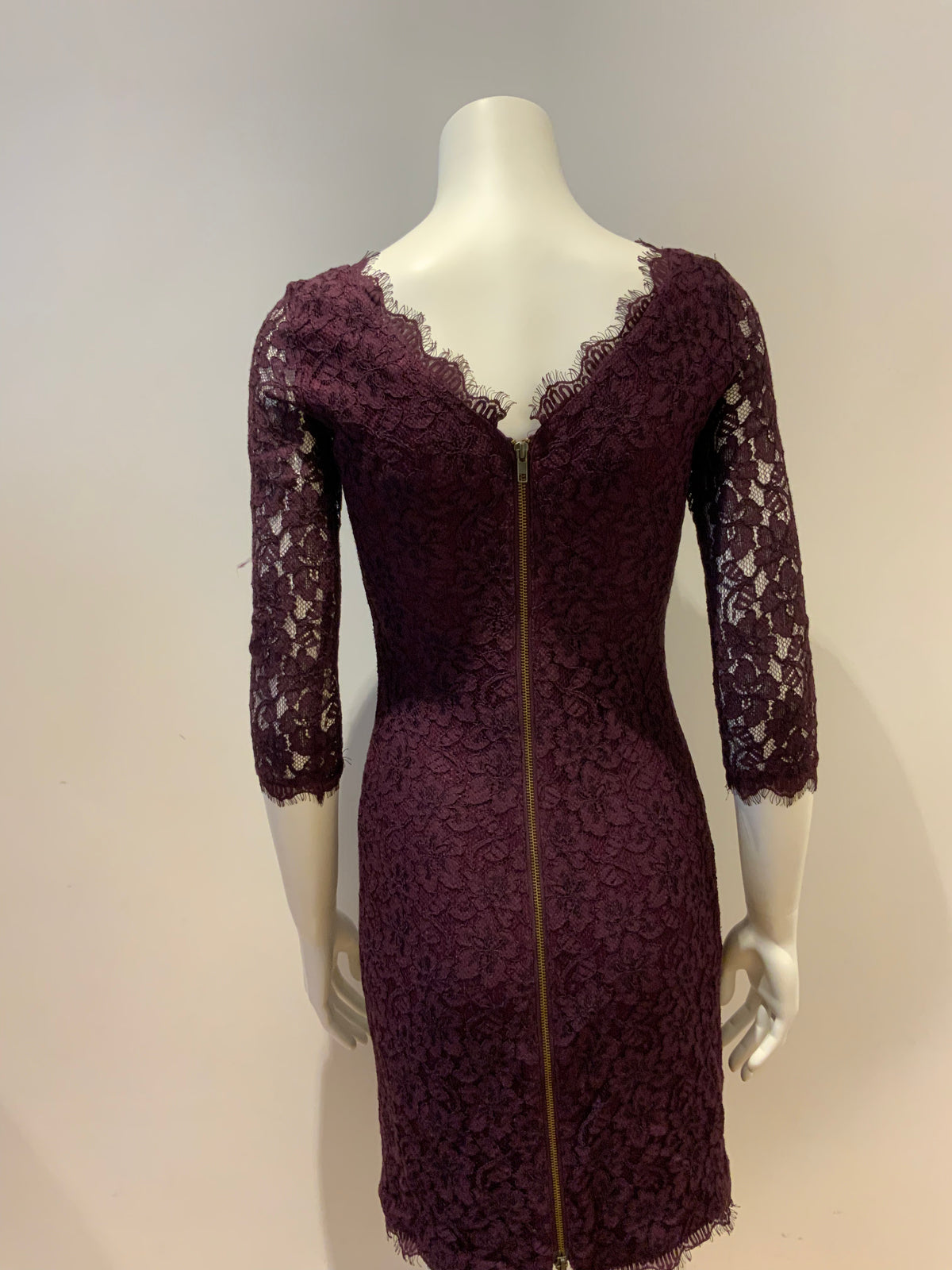 Diane von Furstenberg Zarita lace mini dress Size US 4 UK 8 S SMALL ladies