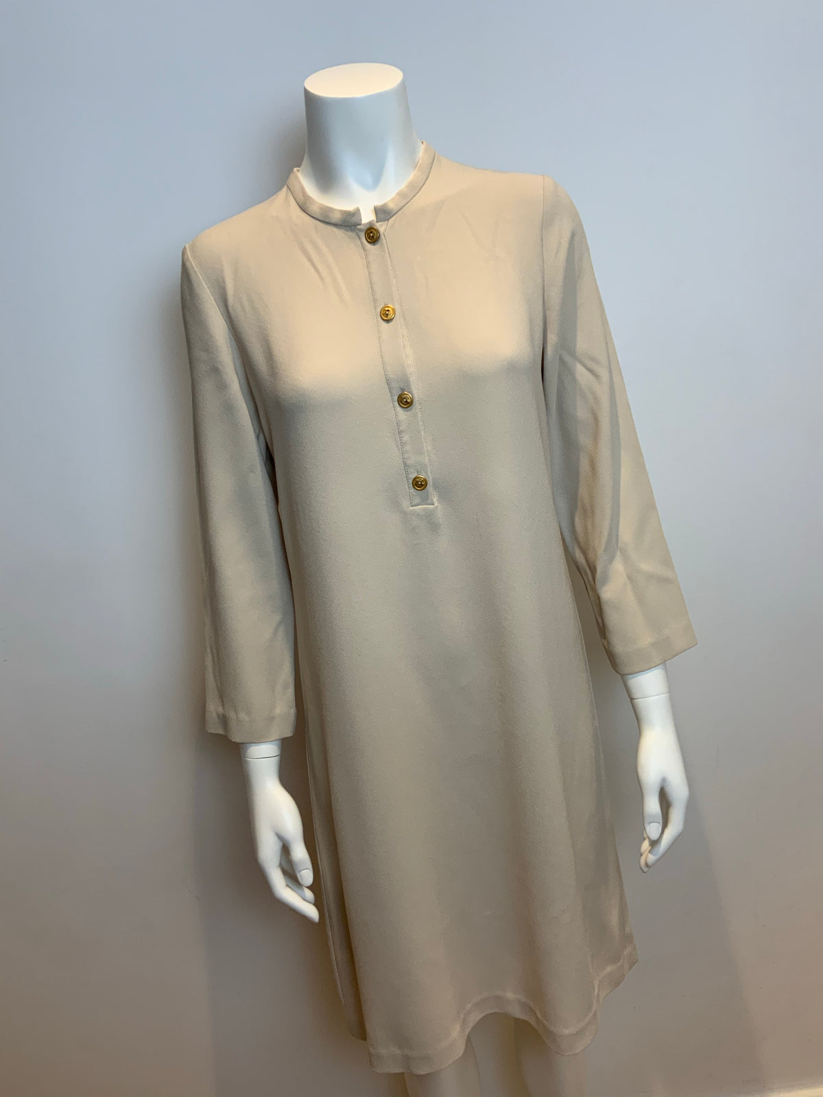 Jaleo Beige Silk Blend Midi Tunic Dress SOLD OUT Size M medium ladies
