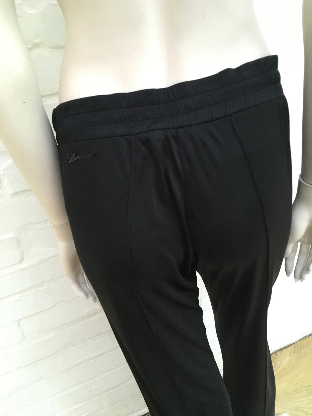 BLUMARINE Black Straight Leg Sport Pants Trousers Ladies