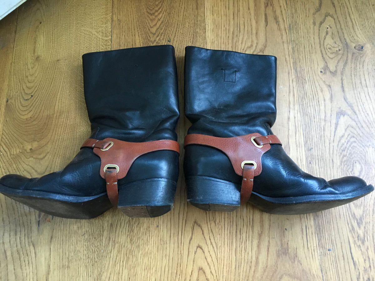 Ralph Lauren Leather Mid-Calf Equestrian Riding Boots Ladies