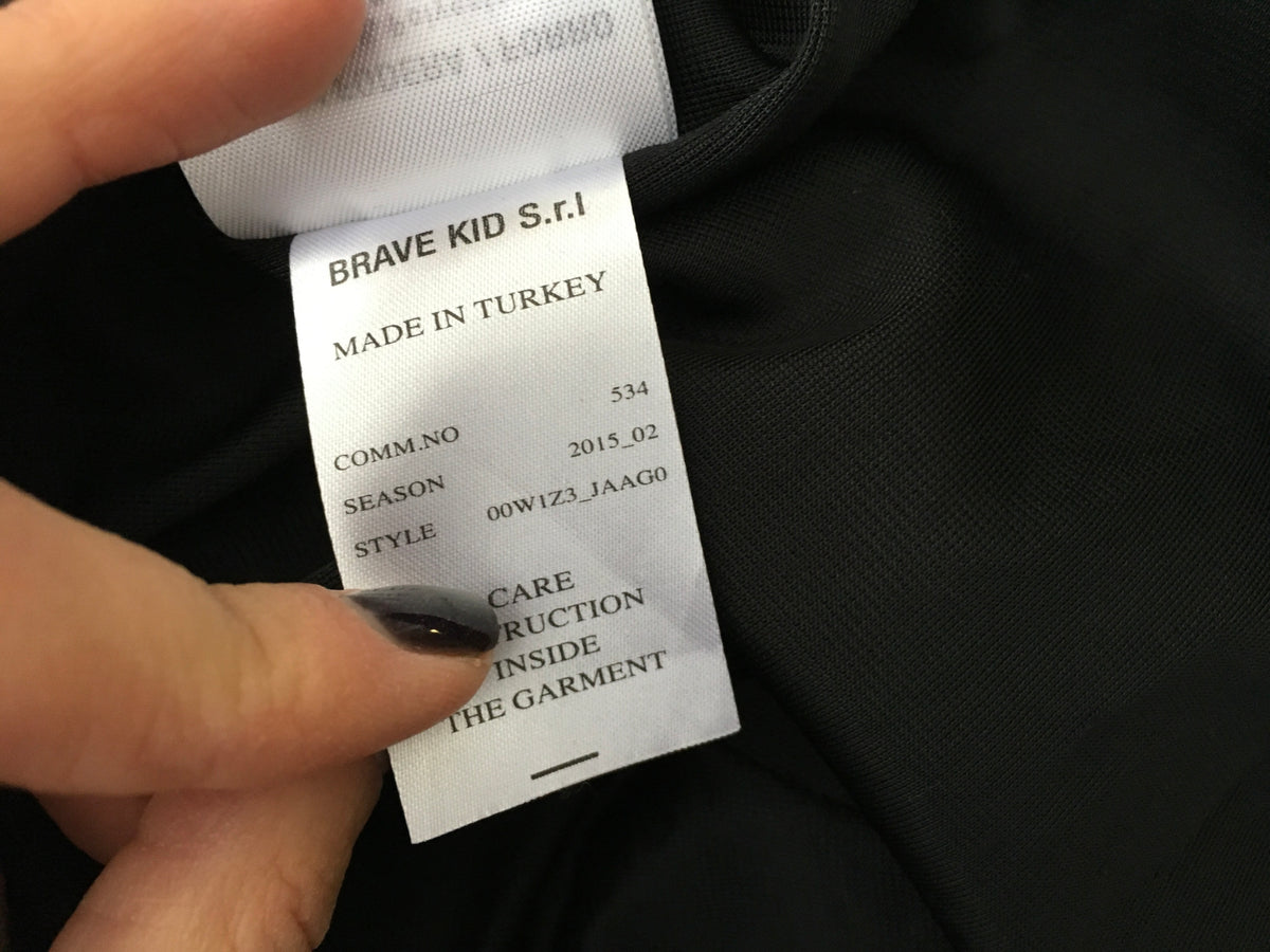 John Galliano Black Jersey Dress with Bronze Sequin Skirt Children