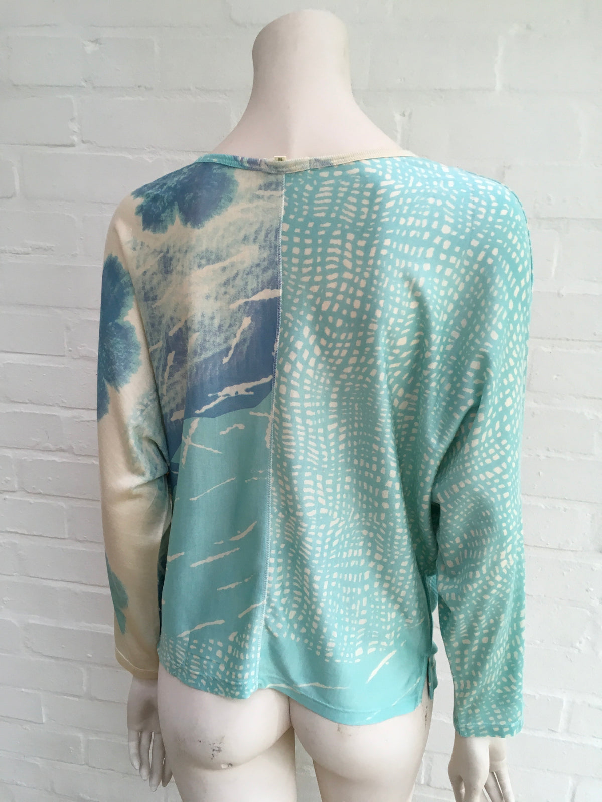 Pashma Women's Silk Knit Tie Dye Blouse Top Ladies