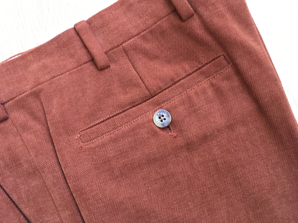 LORO PIANA Brown Cotton Trousers Pants Men