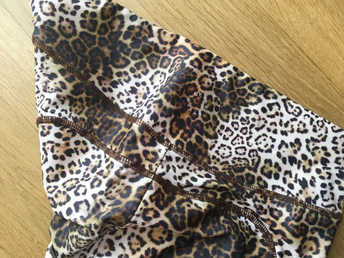 VARLEY LENA 7/8 COMPRESSION SPORT LEGGINGS LEOPARD PRINT ANIMAL PRINT Ladies