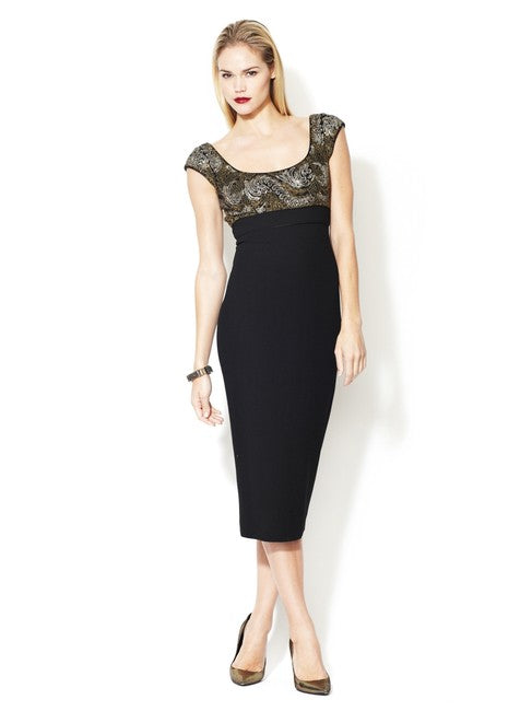 blue dress sezane L'Wren Scott Net-a-Porter RUNWAY Dragonfly Blue Lace Bust Dress I 40 U