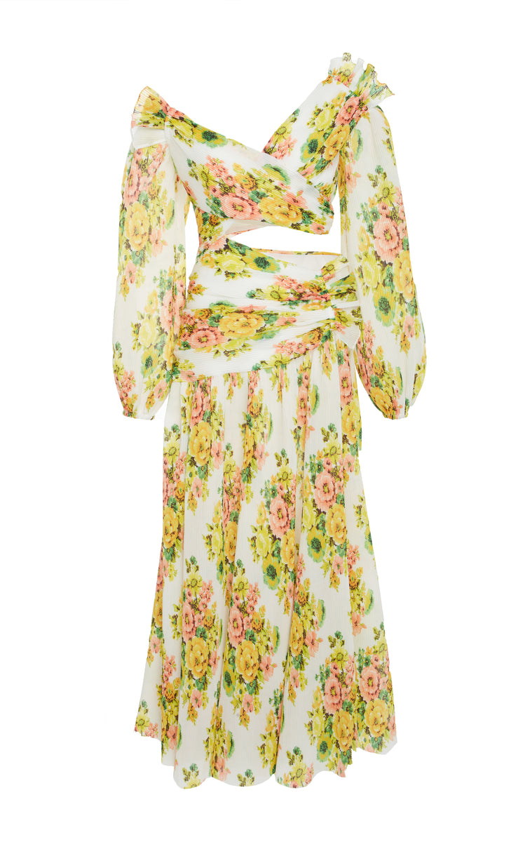 ZIMMERMANN MOST WANTED Golden Surfer Midi Dress Ladies  Afashionistastore