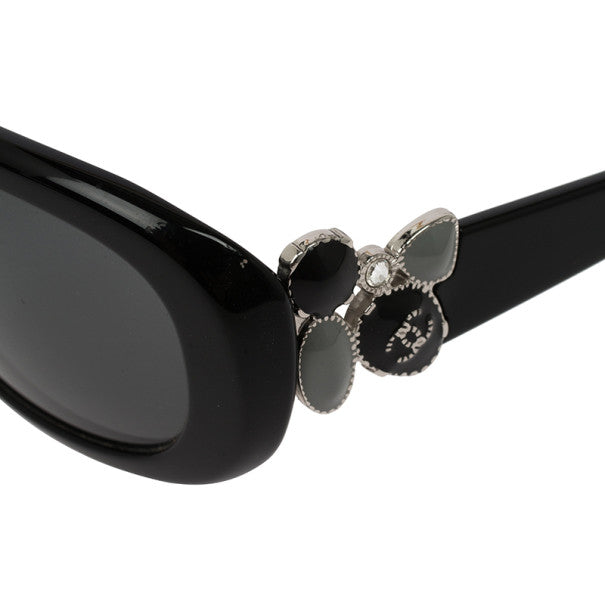 Chanel 5181-B Black Rectangle Gripoix CC Women Sunglasses ladies