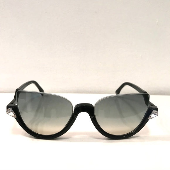 Fendi crystal blink half rim sunglasses Ladies
