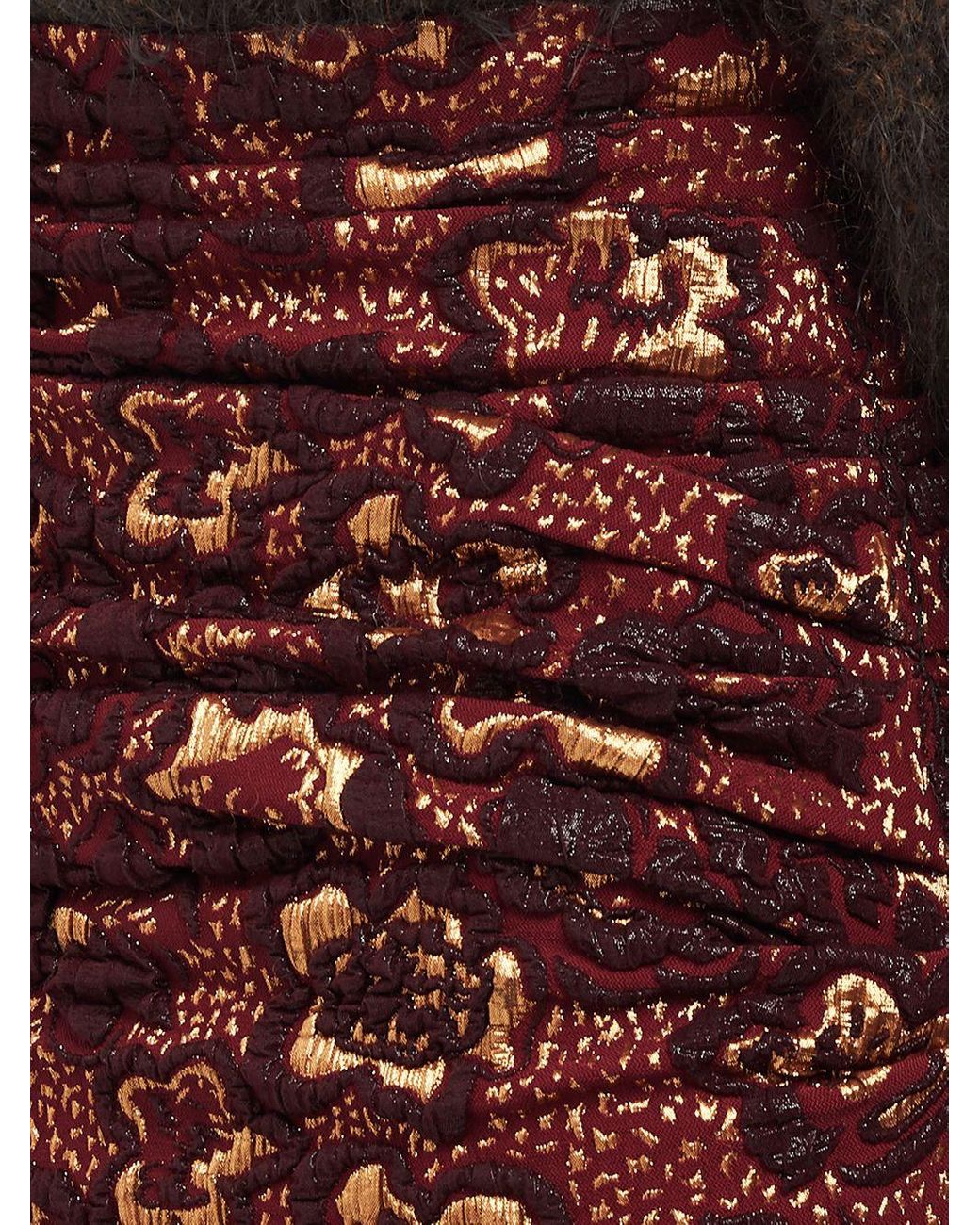 Miu Miu Bourdoux Jacquard Cloqué Midi Skirt Size I 36 US 0 UK 4 ladies