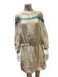 $1900 Emilio Pucci MOST WANTED White Linen Kaftan Cover Up Dress I 42 UK 10 US 8