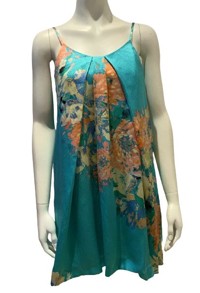 paul and joe silk dress PAUL & JOE Sleeveless Printed Mini Cotton/Silk Tunic Dress