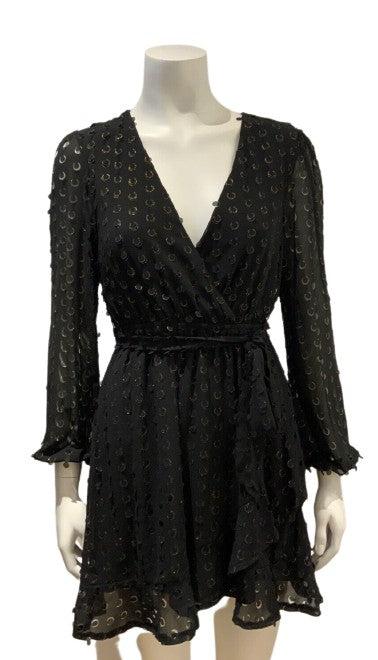 Warehouse gold cut wrap mini dress Size S small ladies – Afashionistastore