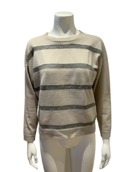 Le Civette Monili Cashmere & Wool Alpaca insert sweater jumper Size I 40 S Small ladies