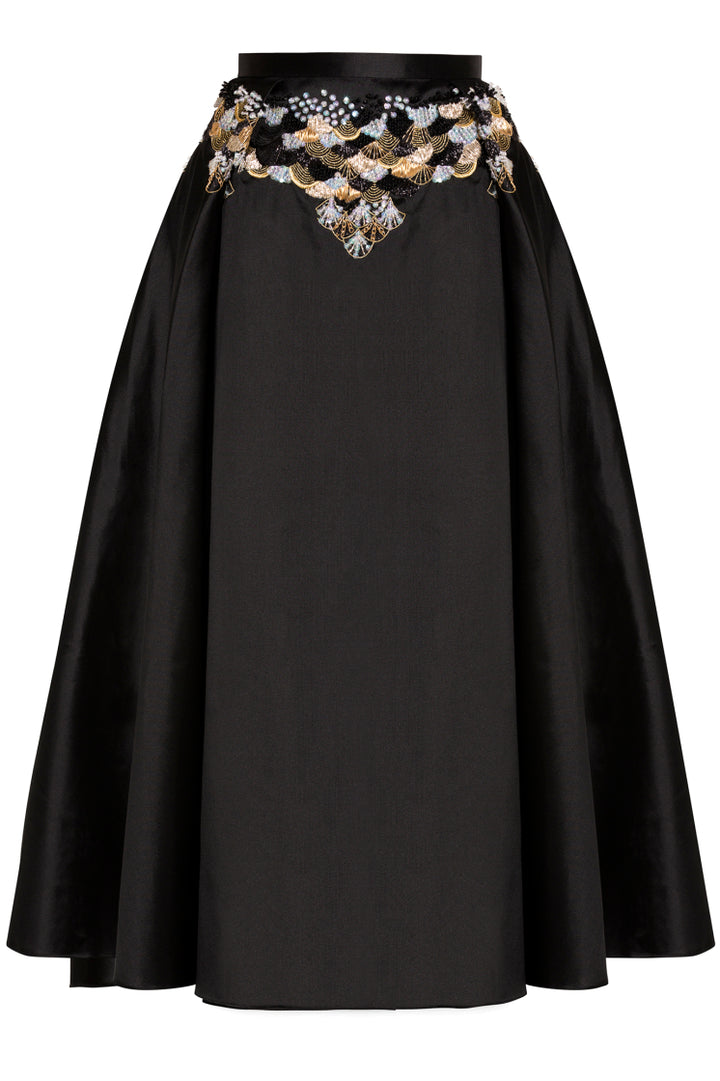 Razan Alazzouni Runaway Zibeline Scutes Skirt Size F 32 US 0 UK 4 ladies